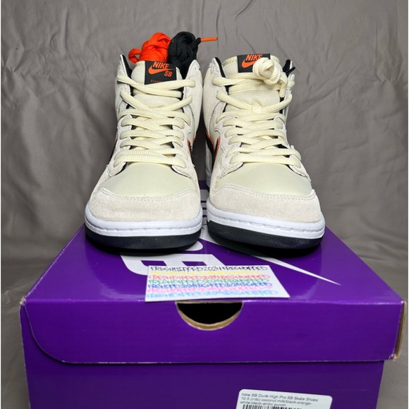 NWT 2022NIKE SB DUNK HIGH PRO PRM SAN FRANCISCO GIANTS SZ. 10.5 DEADSTOCK OG ALL - Picture 3 of 16